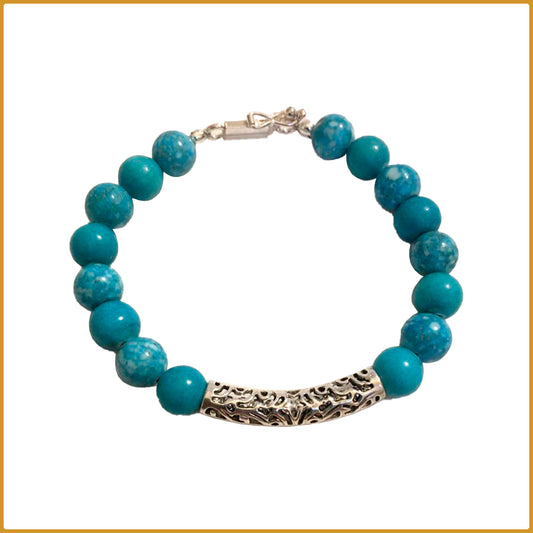 Bracelet avec pierres turquoises