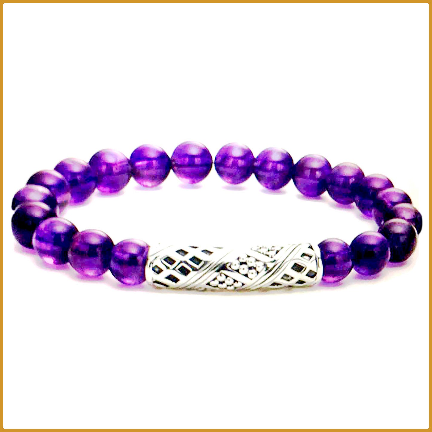 Bracelet of a single size with natural stones.