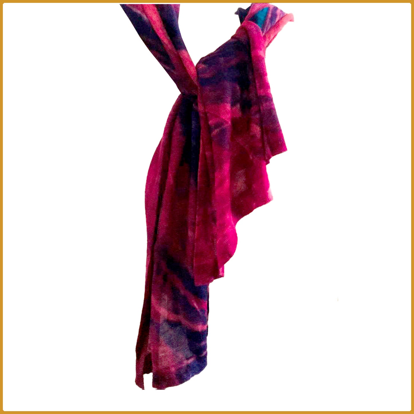 Foulard en laine d'alpaga et en soie