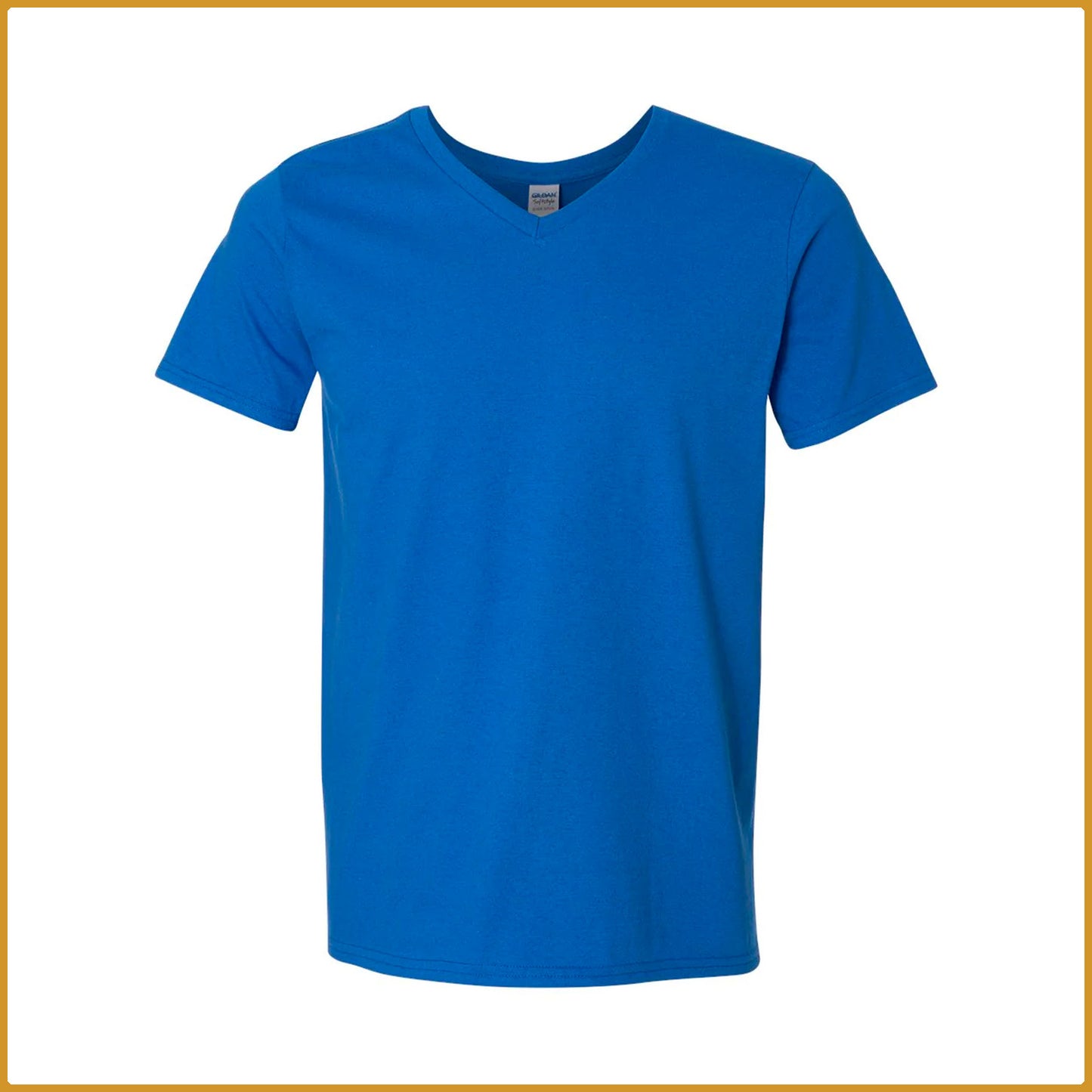 T-shirt col V 100% coton pima