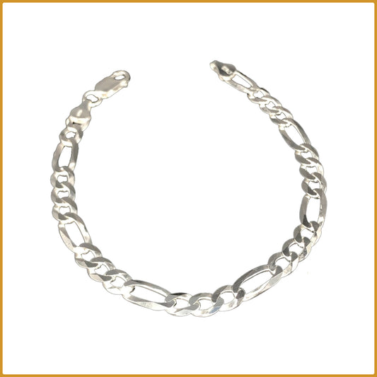 Bracelet à double maillon en argent