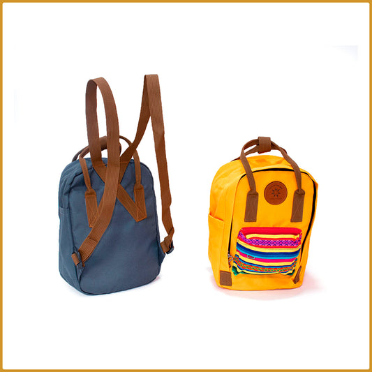 Small schoolbag with waterproof fabric