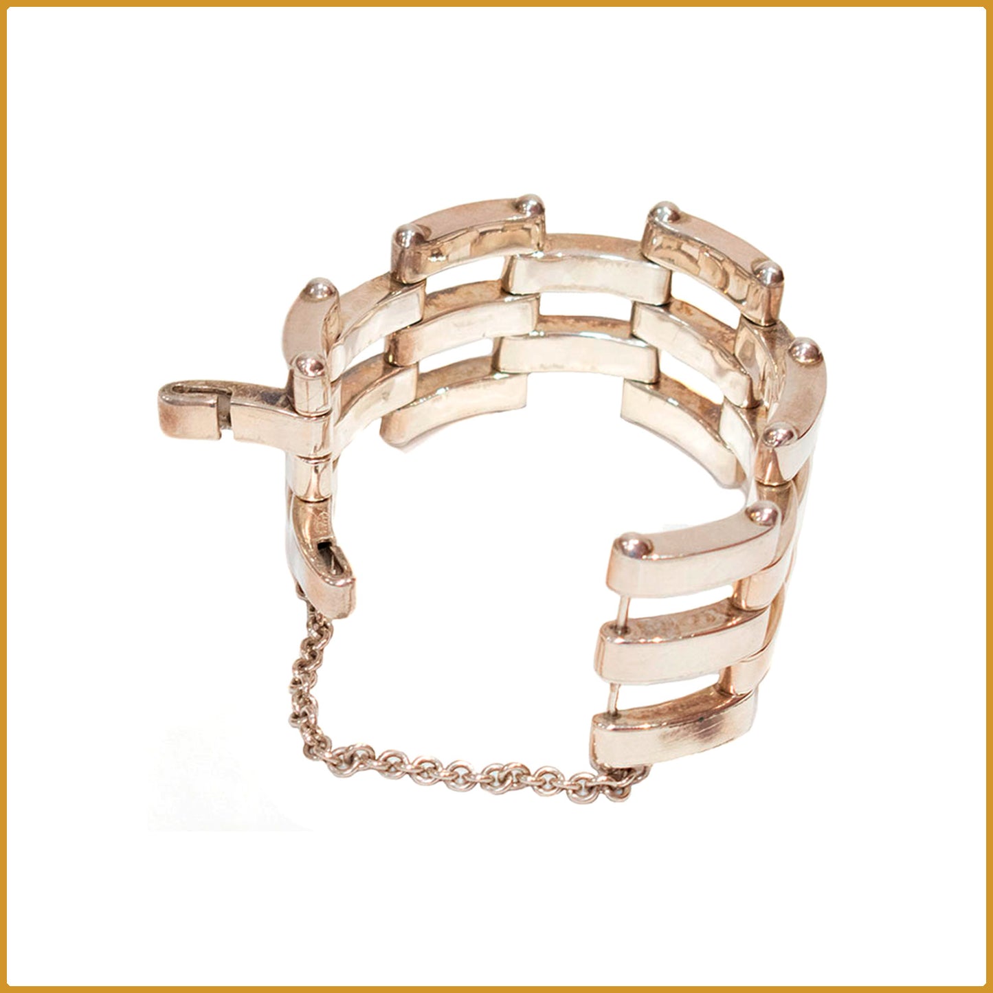 Large silver wrist