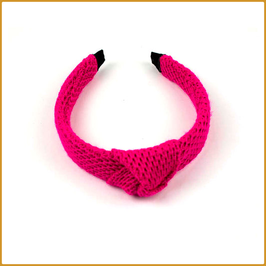 Diadema de lana de alpaca y algodón