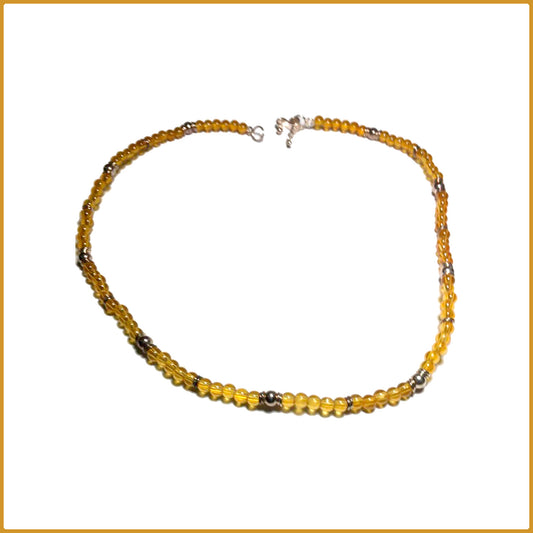 Collier en argent et en citrine