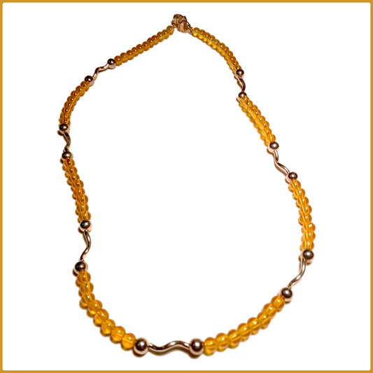 Collier en argent et en citrine