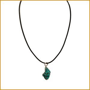 Pendentif en roche turquoise