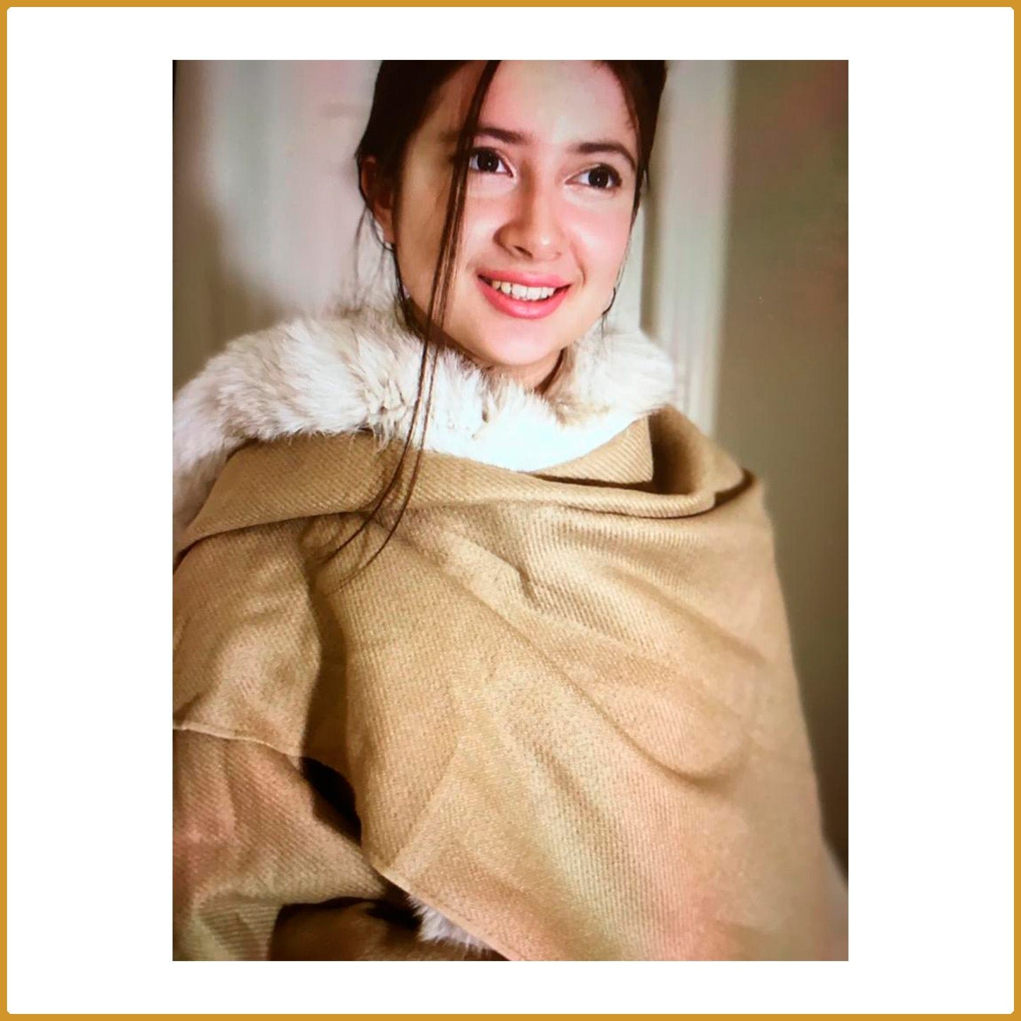 Poncho avec fourrure de renard - Imagen 2