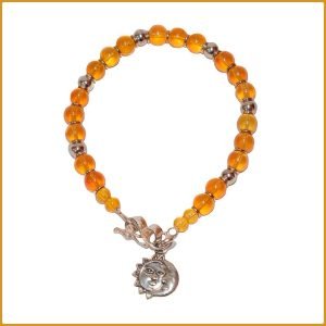 Bracelet motif soleil et lune