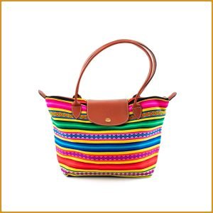 Sac à main avec tissu ethnique