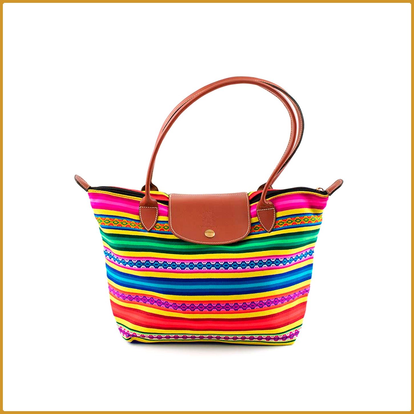 Sac à main avec tissu ethnique