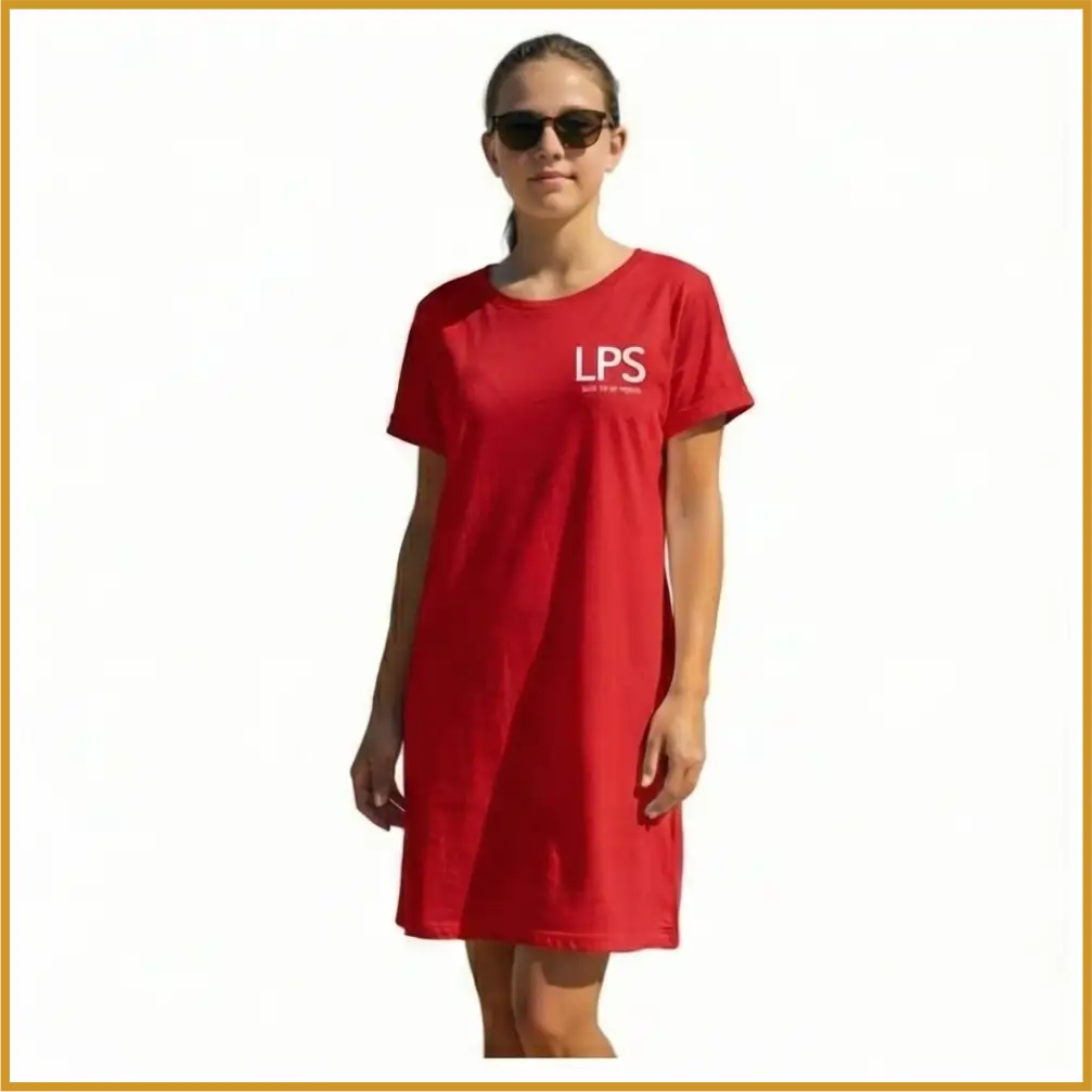 022-5 Camiseta Playera Niña Rojo