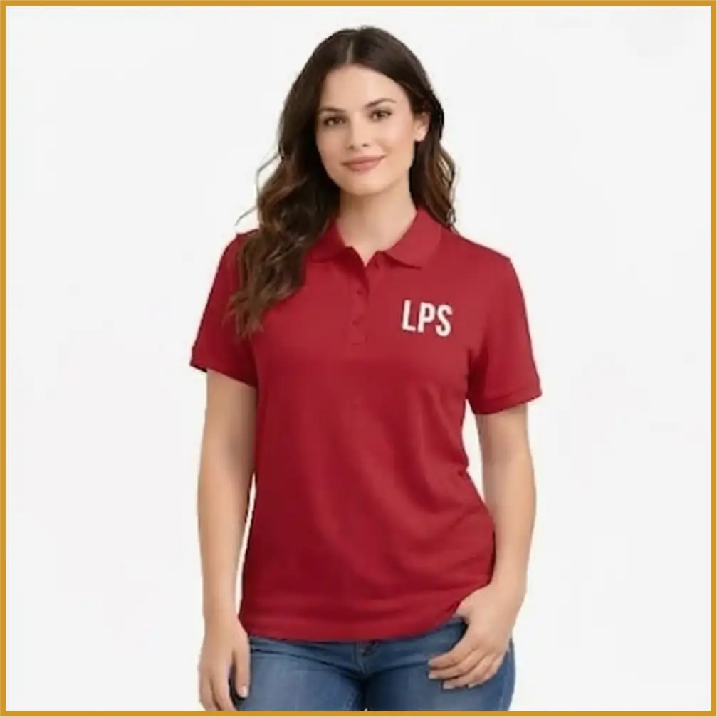 029-1 Polo Camisero Mujer Rojo