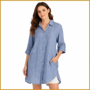 Chemise de Lin, Coton et Viscose