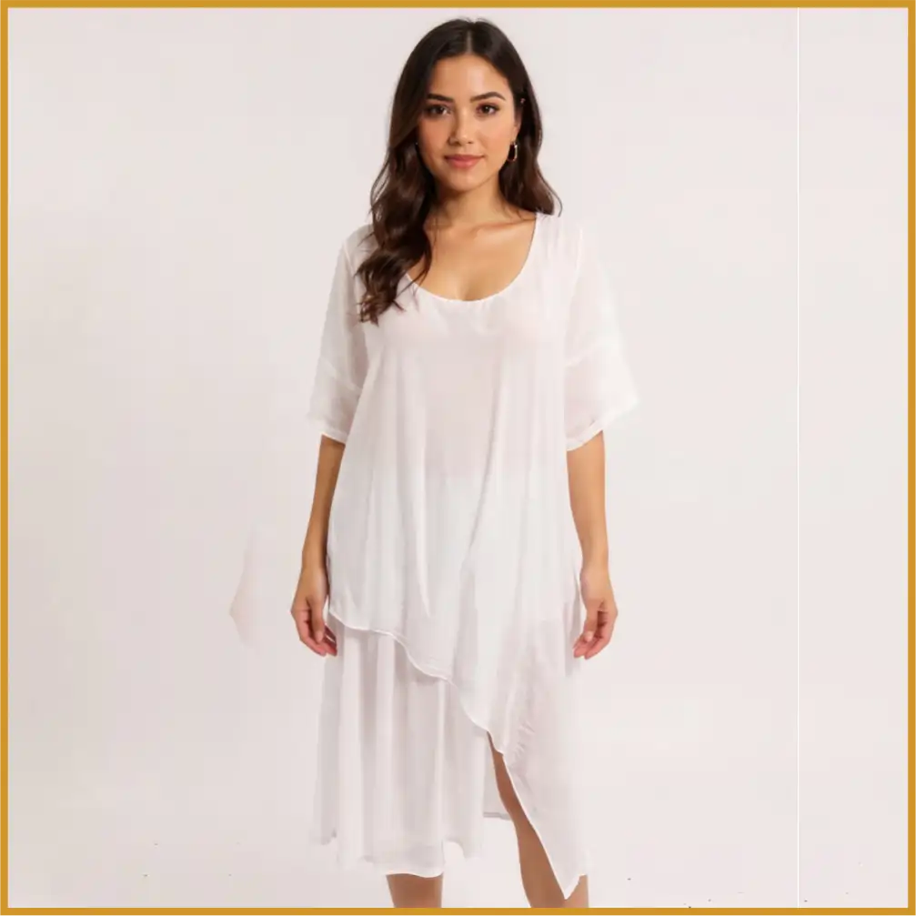 047-1 Vestido en seda