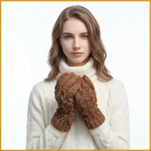 056-1 Guante tejido en Lana