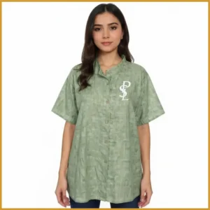 043-2 Camisa de Mujer en Lino Verde