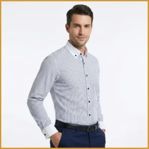 069-1 Camisa Rayas Blanco